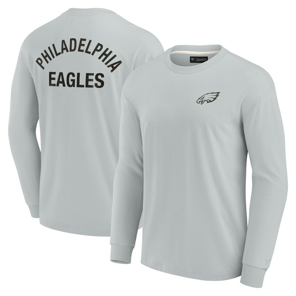 Philadelphia Eagles Unisex Elements Super Soft Long Sleeve T-Shirt Gray