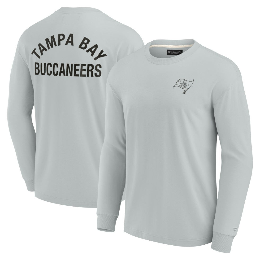 Tampa Bay Buccaneers Unisex Elements Super Soft Long Sleeve T-Shirt Gray