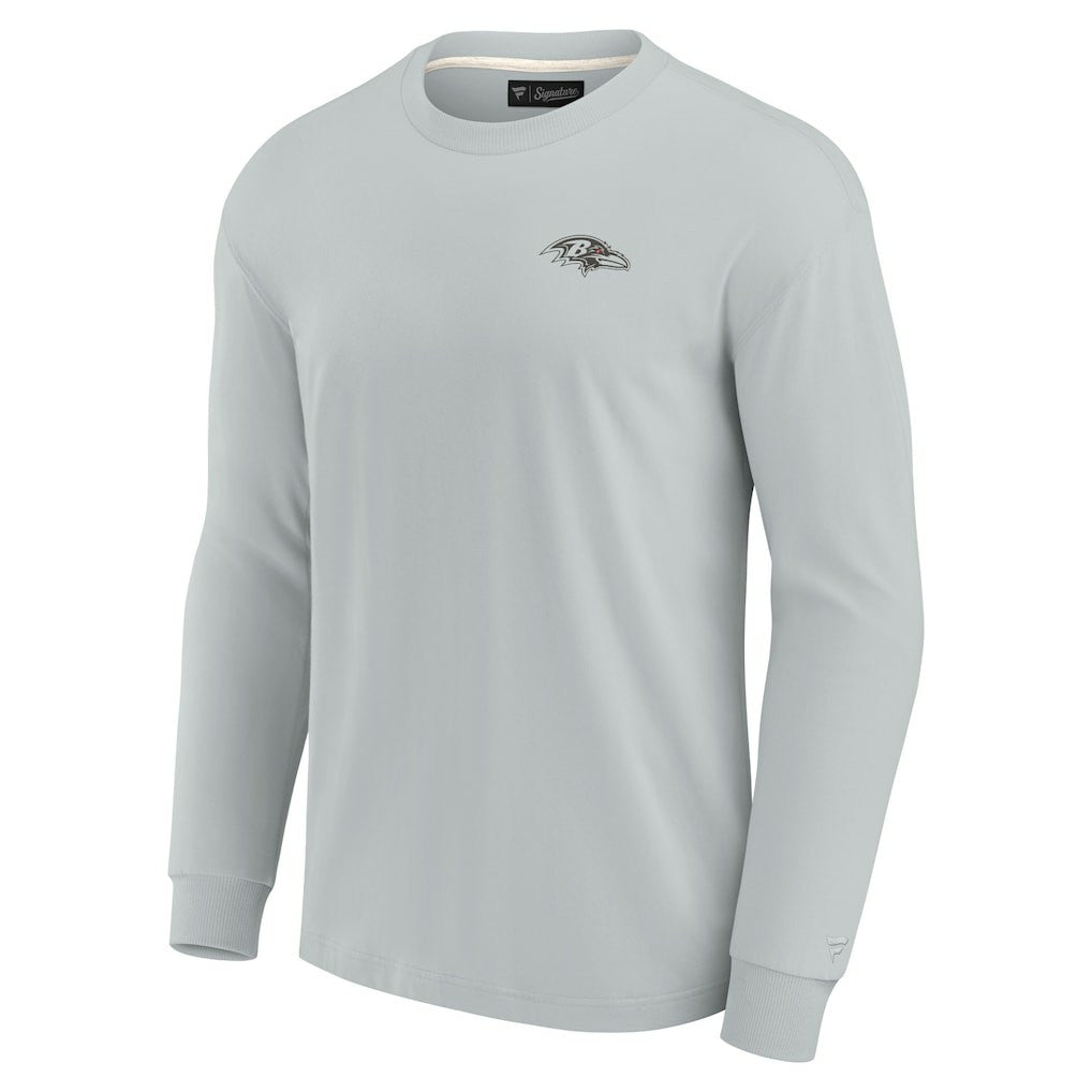 Baltimore Ravens Unisex Elements Super Soft Long Sleeve T-Shirt Gray