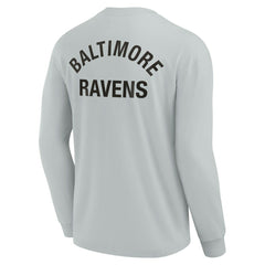Baltimore Ravens Unisex Elements Super Soft Long Sleeve T-Shirt Gray