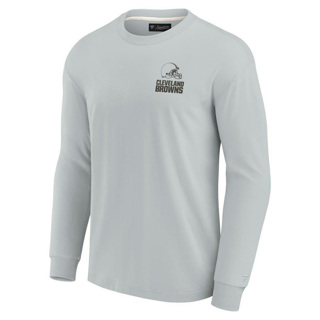 Cleveland Browns Unisex Elements Super Soft Long Sleeve T-Shirt Gray