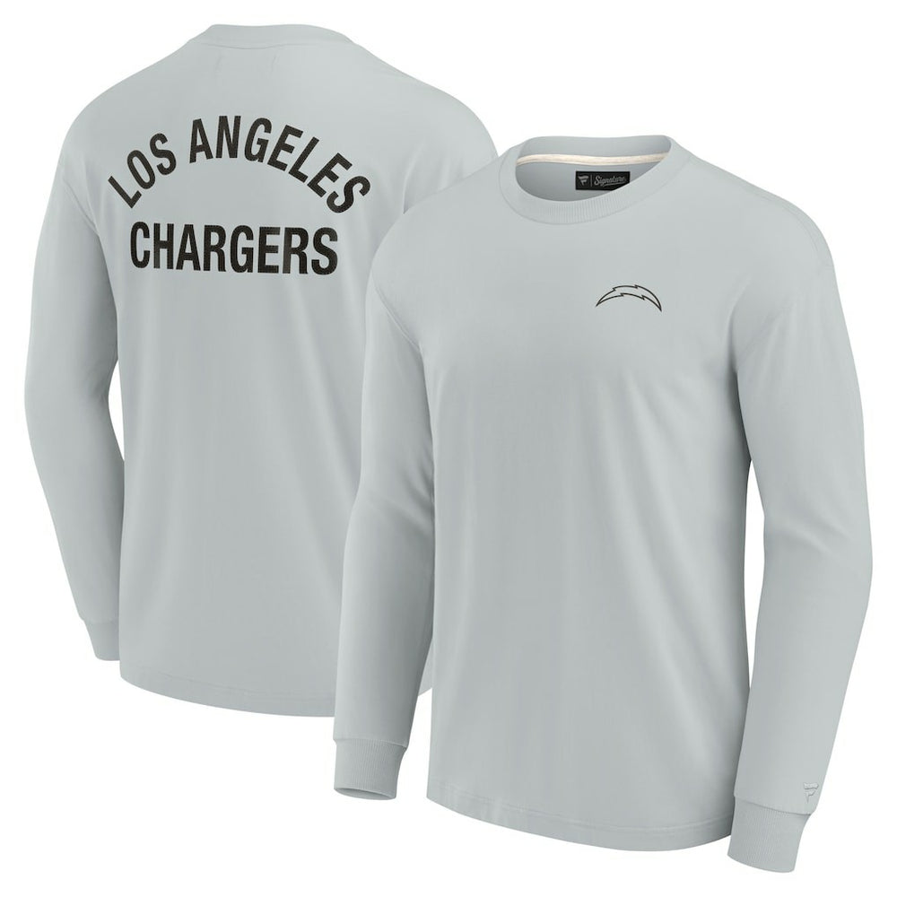 Los Angeles Chargers Unisex Elements Super Soft Long Sleeve T-Shirt Gray