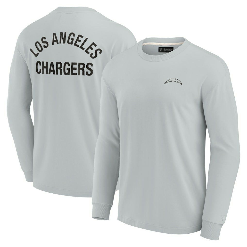 Los Angeles Chargers Unisex Elements Super Soft Long Sleeve T-Shirt Gray