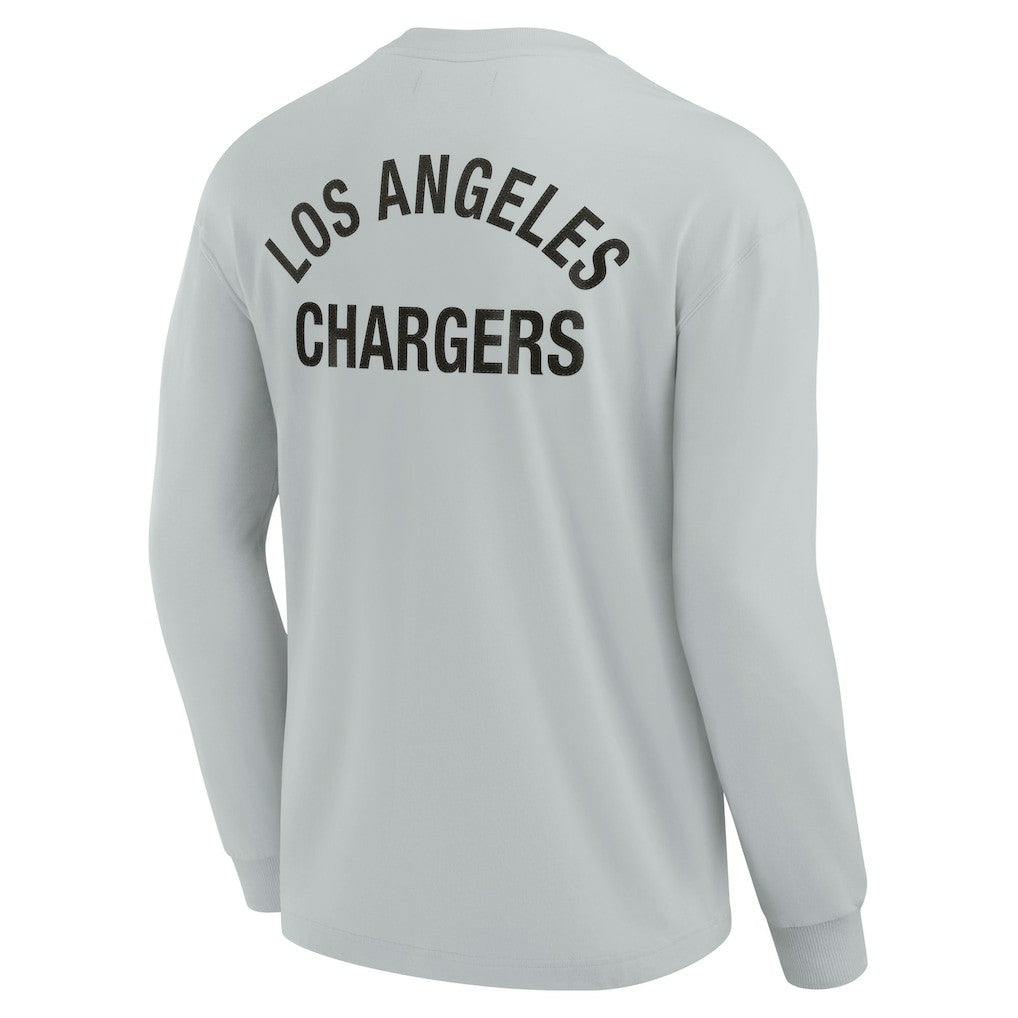 Los Angeles Chargers Unisex Elements Super Soft Long Sleeve T-Shirt Gray