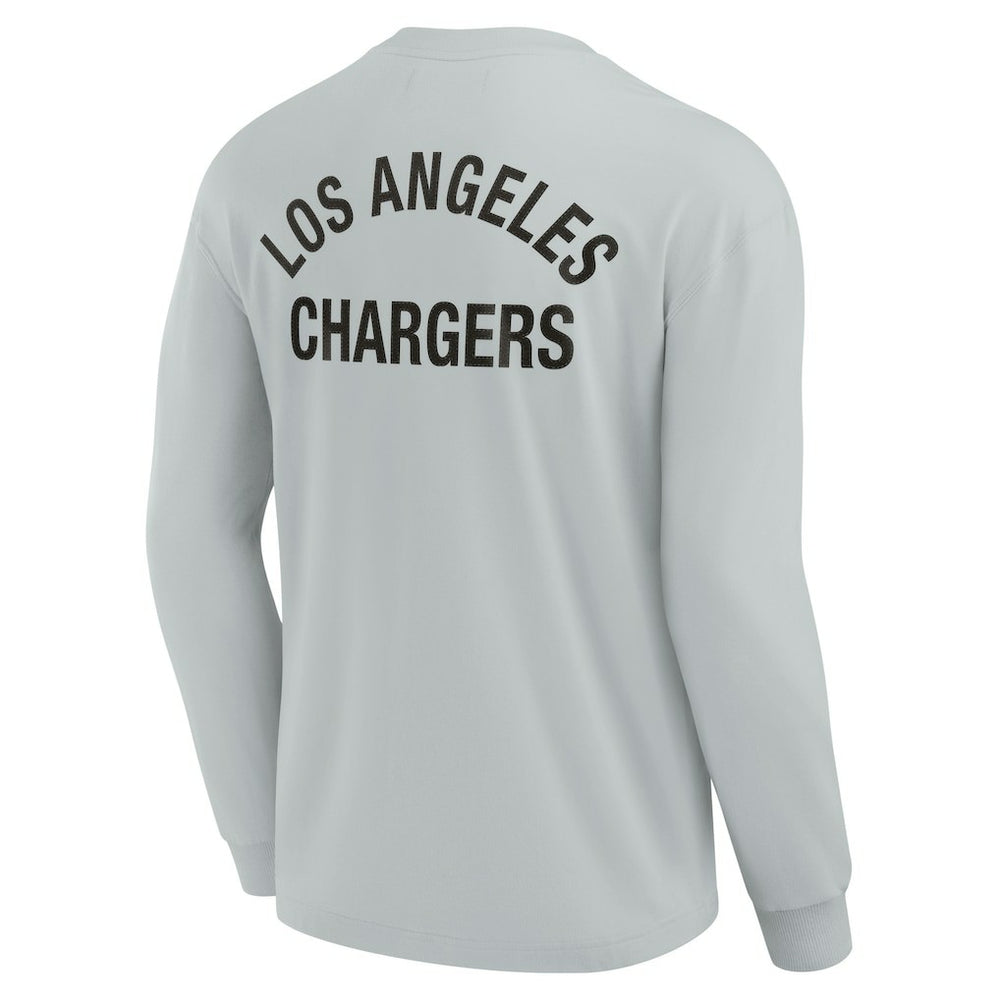Los Angeles Chargers Unisex Elements Super Soft Long Sleeve T-Shirt Gray