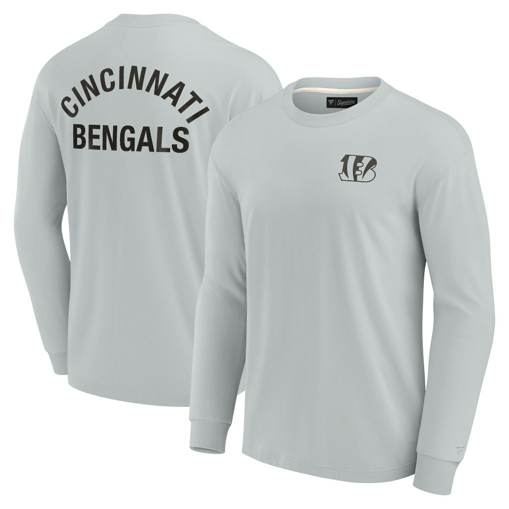 Cincinnati Bengals Unisex Elements Super Soft Long Sleeve T-Shirt Gray