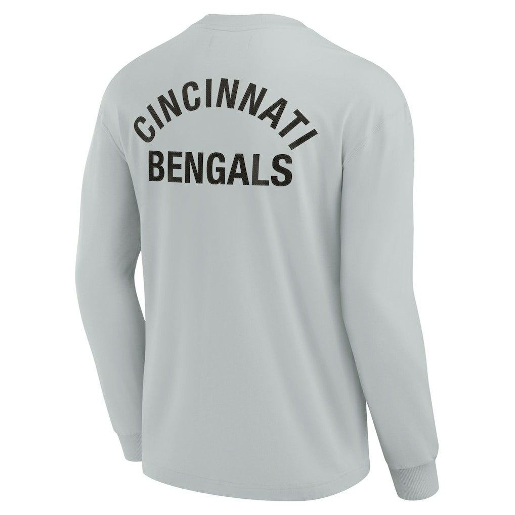 Cincinnati Bengals Unisex Elements Super Soft Long Sleeve T-Shirt Gray