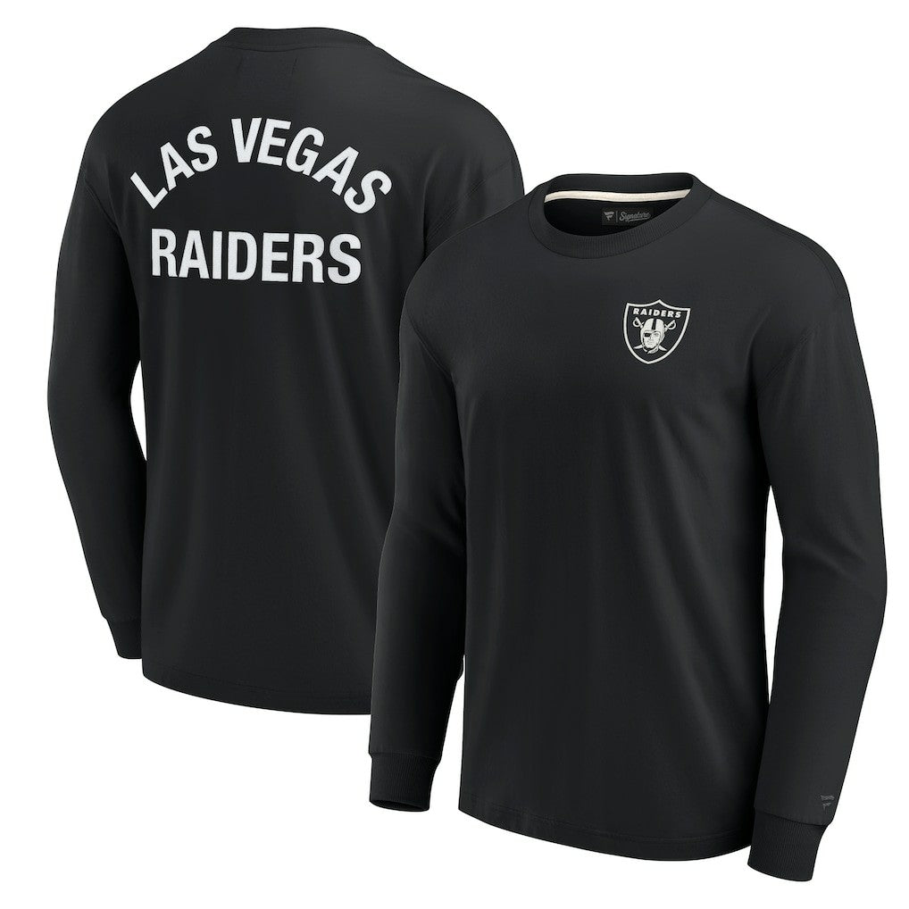 Las Vegas Raiders Unisex Elements Super Soft Long Sleeve T-Shirt Black