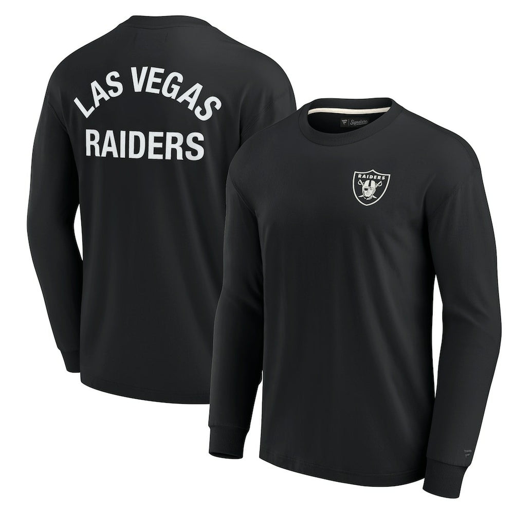 Las Vegas Raiders Unisex Elements Super Soft Long Sleeve T-Shirt Black
