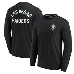 Las Vegas Raiders Unisex Elements Super Soft Long Sleeve T-Shirt Black