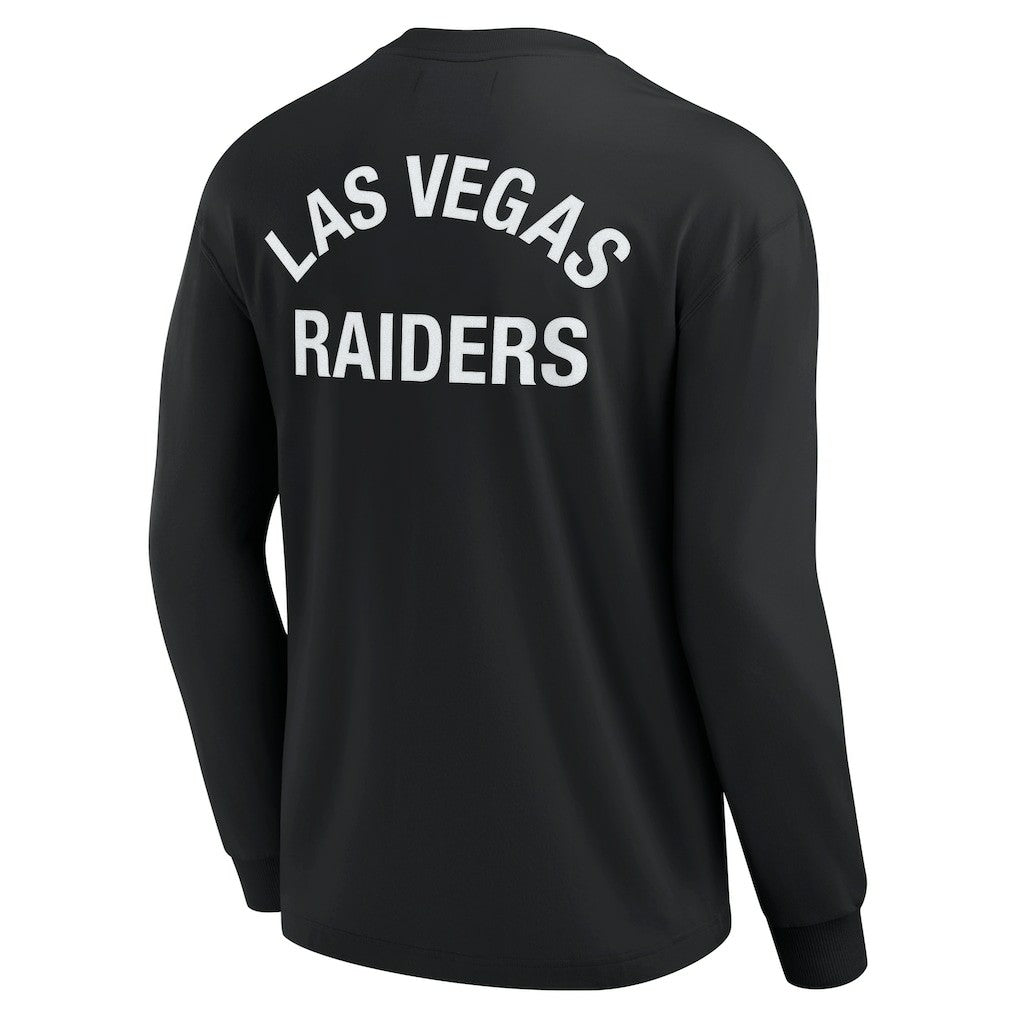 Las Vegas Raiders Unisex Elements Super Soft Long Sleeve T-Shirt Black