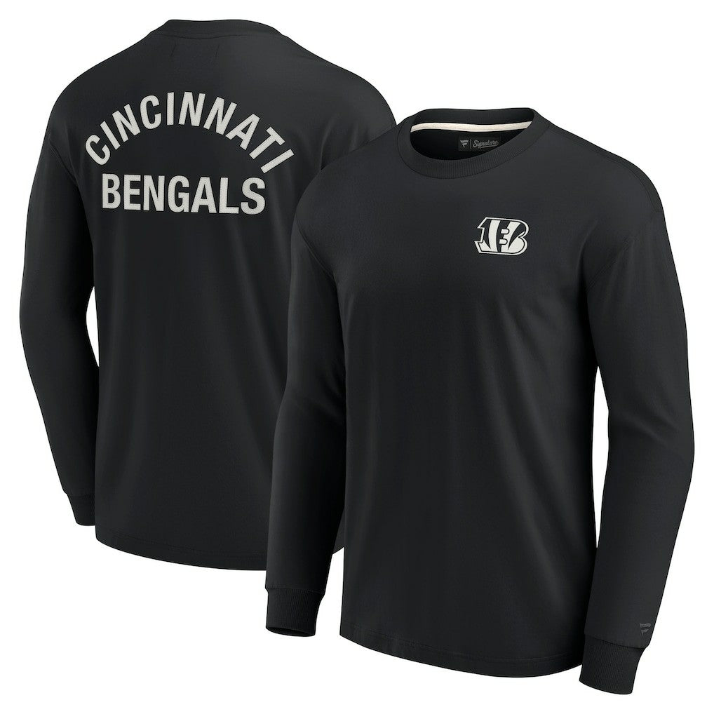 Cincinnati Bengals Unisex Elements Super Soft Long Sleeve T-Shirt Black