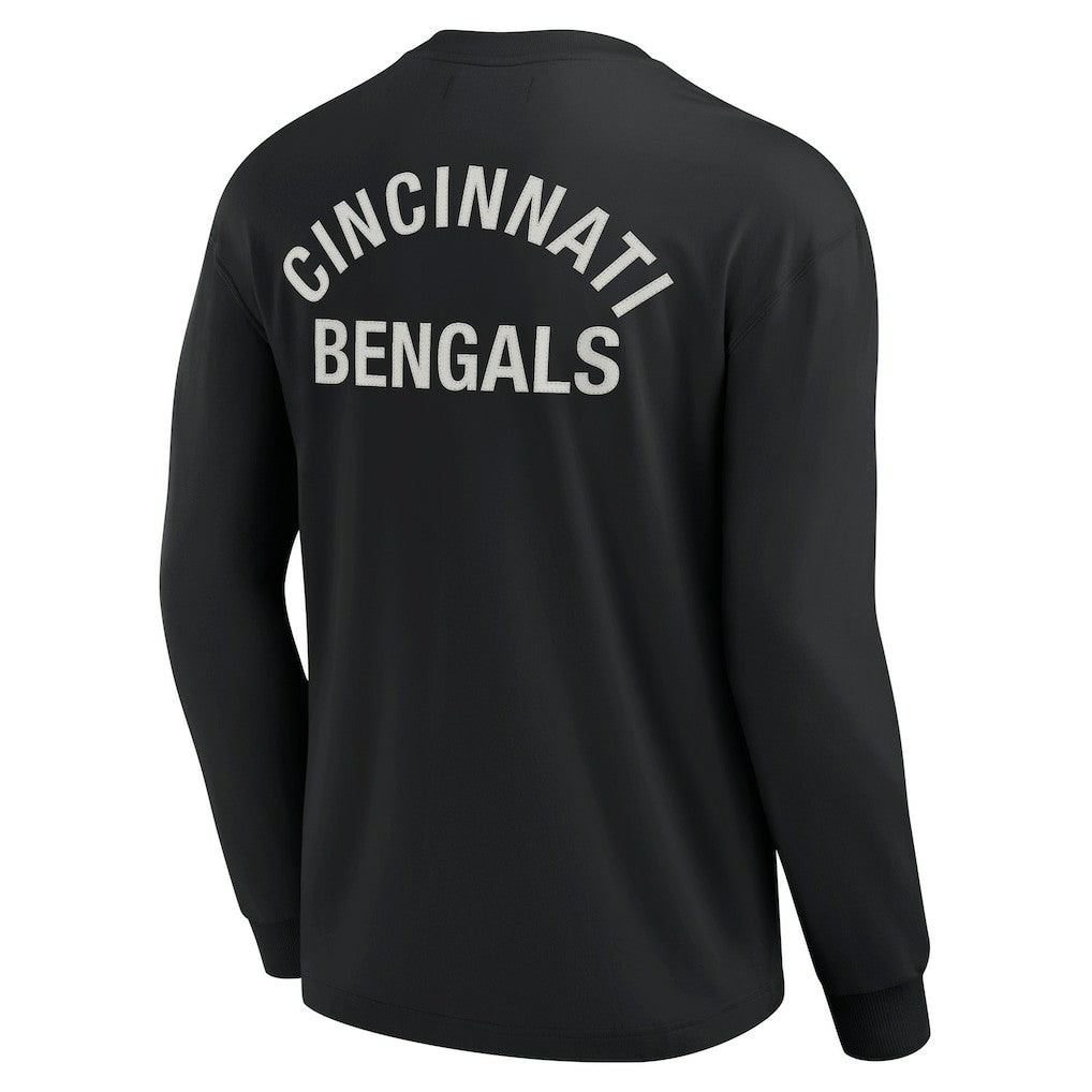 Cincinnati Bengals Unisex Elements Super Soft Long Sleeve T-Shirt Black