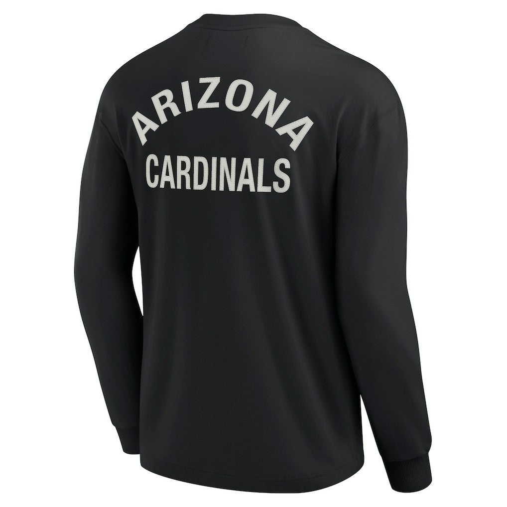 Arizona Cardinals Unisex Elements Super Soft Long Sleeve T-Shirt Black