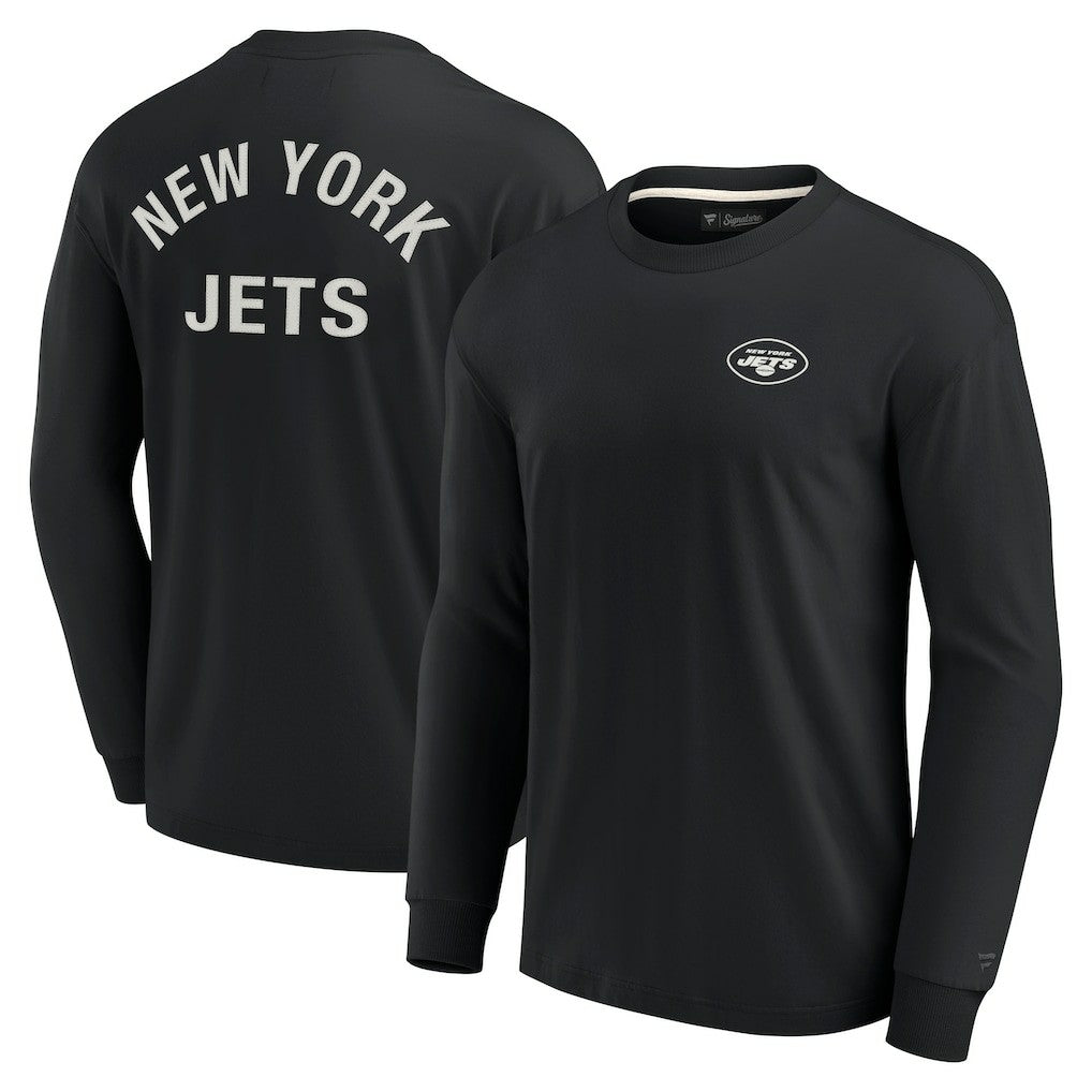 New York Jets Unisex Elements Super Soft Long Sleeve T-Shirt Black