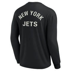 New York Jets Unisex Elements Super Soft Long Sleeve T-Shirt Black