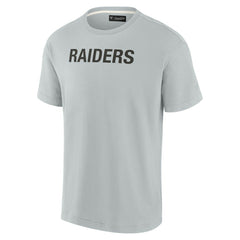 Las Vegas Raiders Unisex Elements Super Soft Short Sleeve T-Shirt Gray