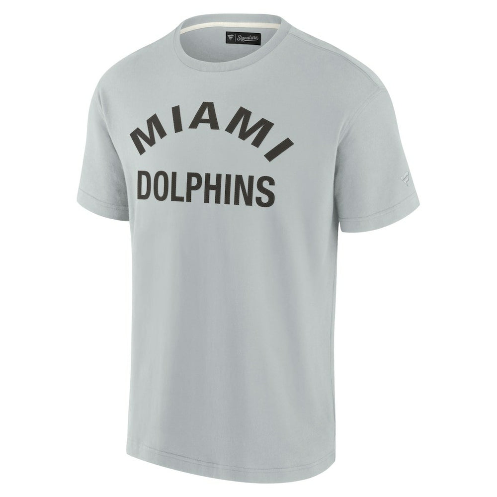 Miami Dolphins Unisex Elements Super Soft Short Sleeve T-Shirt Gray
