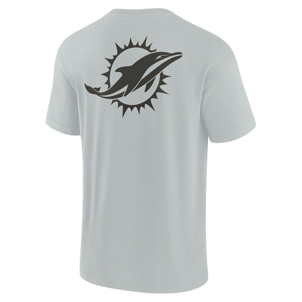 Miami Dolphins Unisex Elements Super Soft Short Sleeve T-Shirt Gray