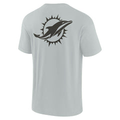 Miami Dolphins Unisex Elements Super Soft Short Sleeve T-Shirt Gray