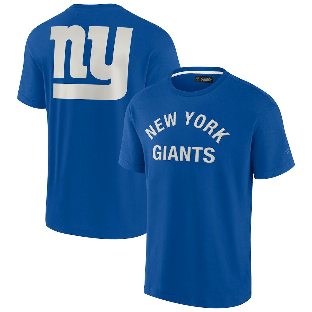 New York Giants Unisex Elements Super Soft Short Sleeve T-Shirt Royal