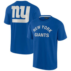New York Giants Unisex Elements Super Soft Short Sleeve T-Shirt Royal
