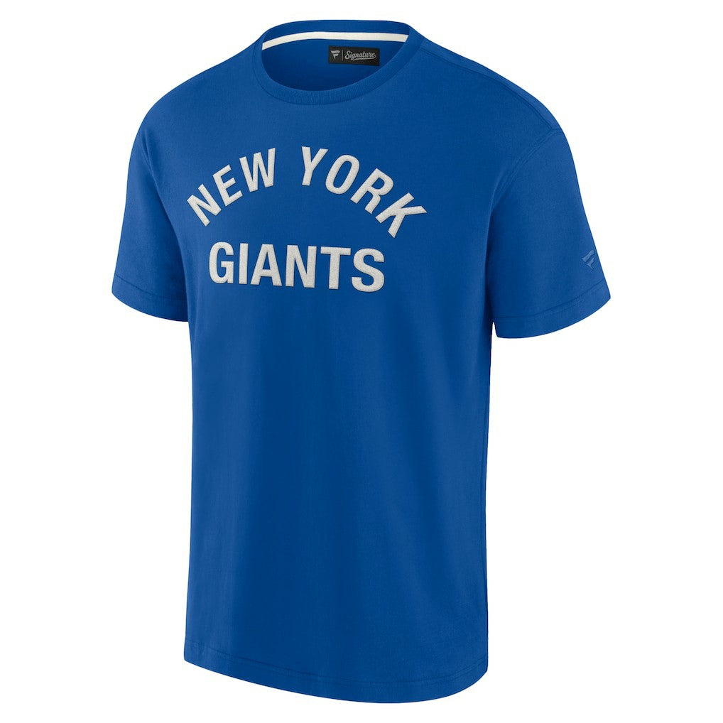 New York Giants Unisex Elements Super Soft Short Sleeve T-Shirt Royal