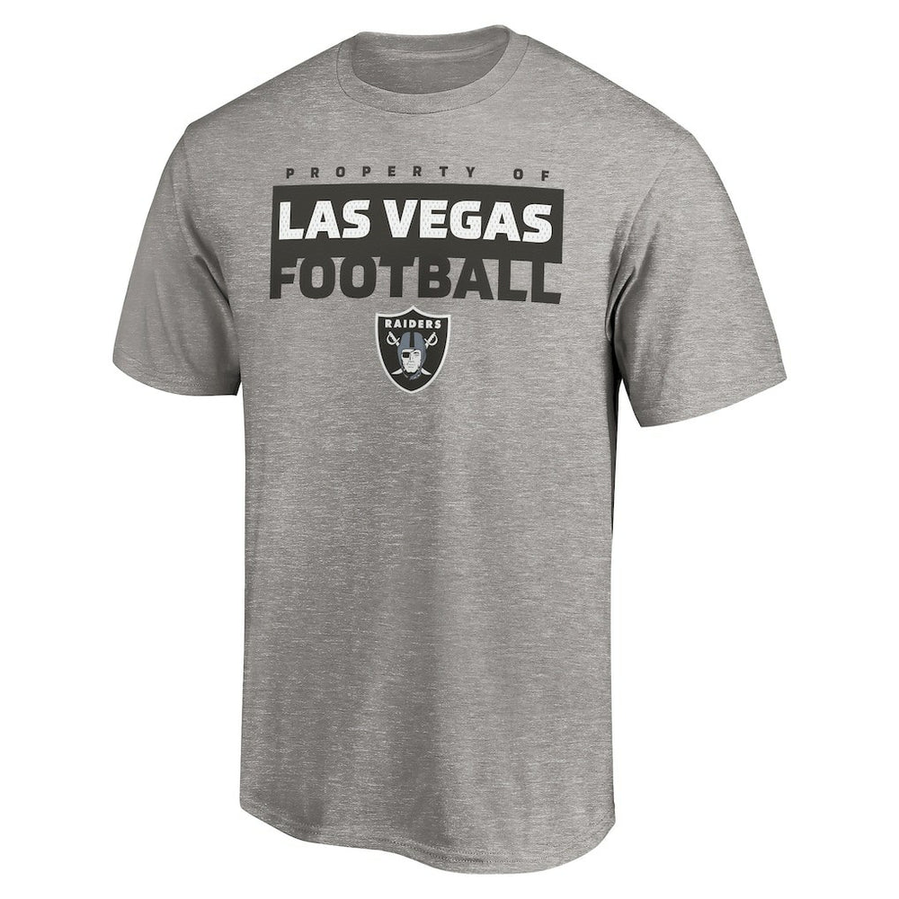 Las Vegas Raiders Gain Ground T-Shirt Heather Gray