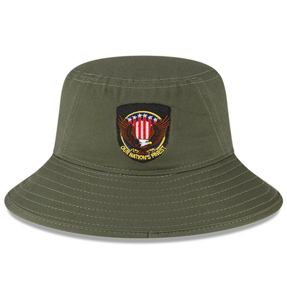 Chicago Cubs New Era 2023 Armed Forces Day Bucket Hat - Green Hats