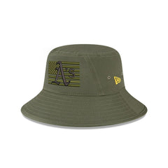 Athletics New Era 2023 Armed Forces Day Bucket Hat - Green Hats
