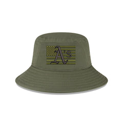 Athletics New Era 2023 Armed Forces Day Bucket Hat - Green Hats