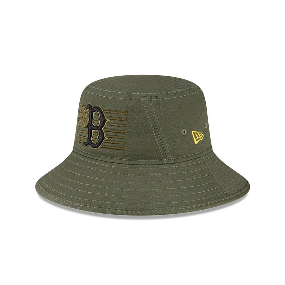 Boston Red Sox New Era 2023 Armed Forces Day Bucket Hat - Green Hats