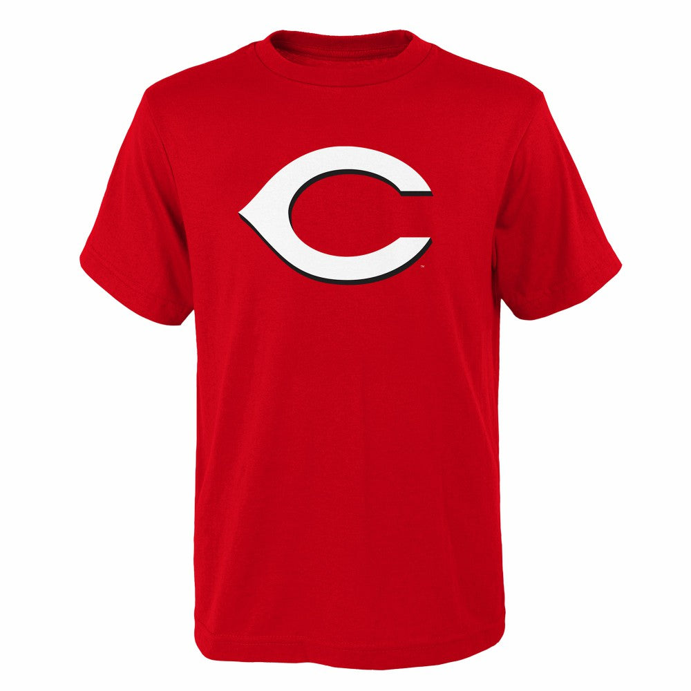 Cincinnati Reds Youth Logo Primary Team T-Shirt - Red T-shirts