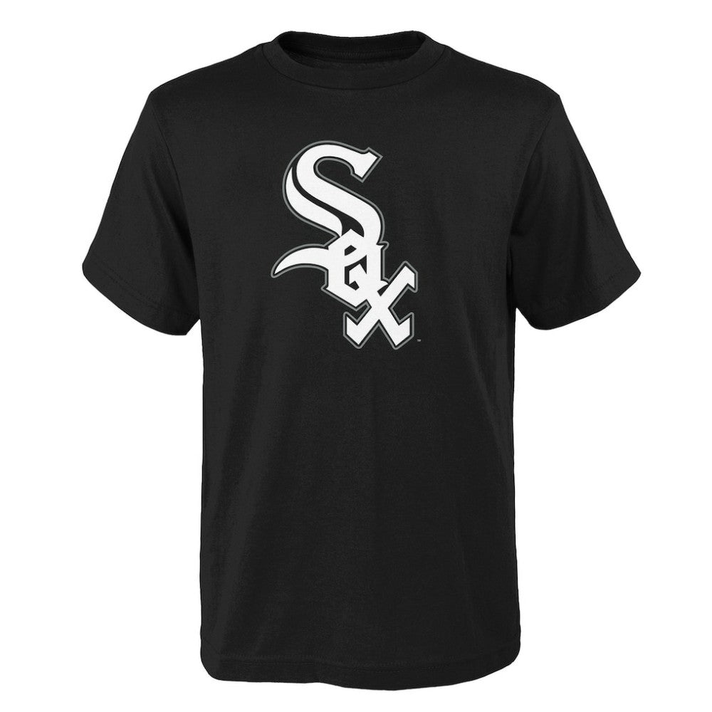 Chicago White Sox Youth Logo Primary Team T-Shirt - Black T-shirts