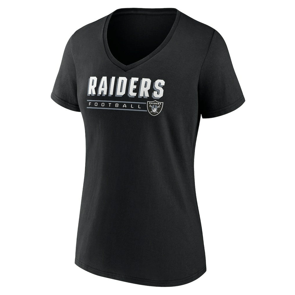 Las Vegas Raiders Women's Primary Play V-Neck T-Shirt Black