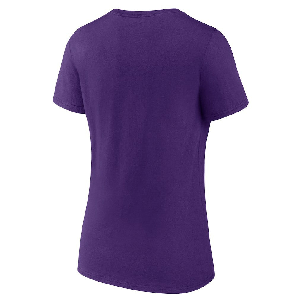 Minnesota Vikings Women's Primary Play V-Neck T-Shirt Purple