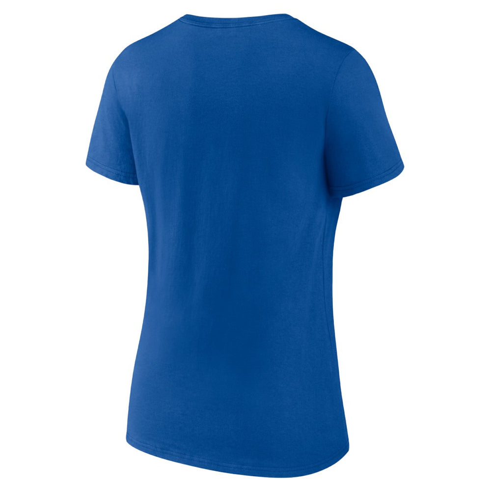 New York Giants Women's Primary Play V-Neck T-Shirt Royal