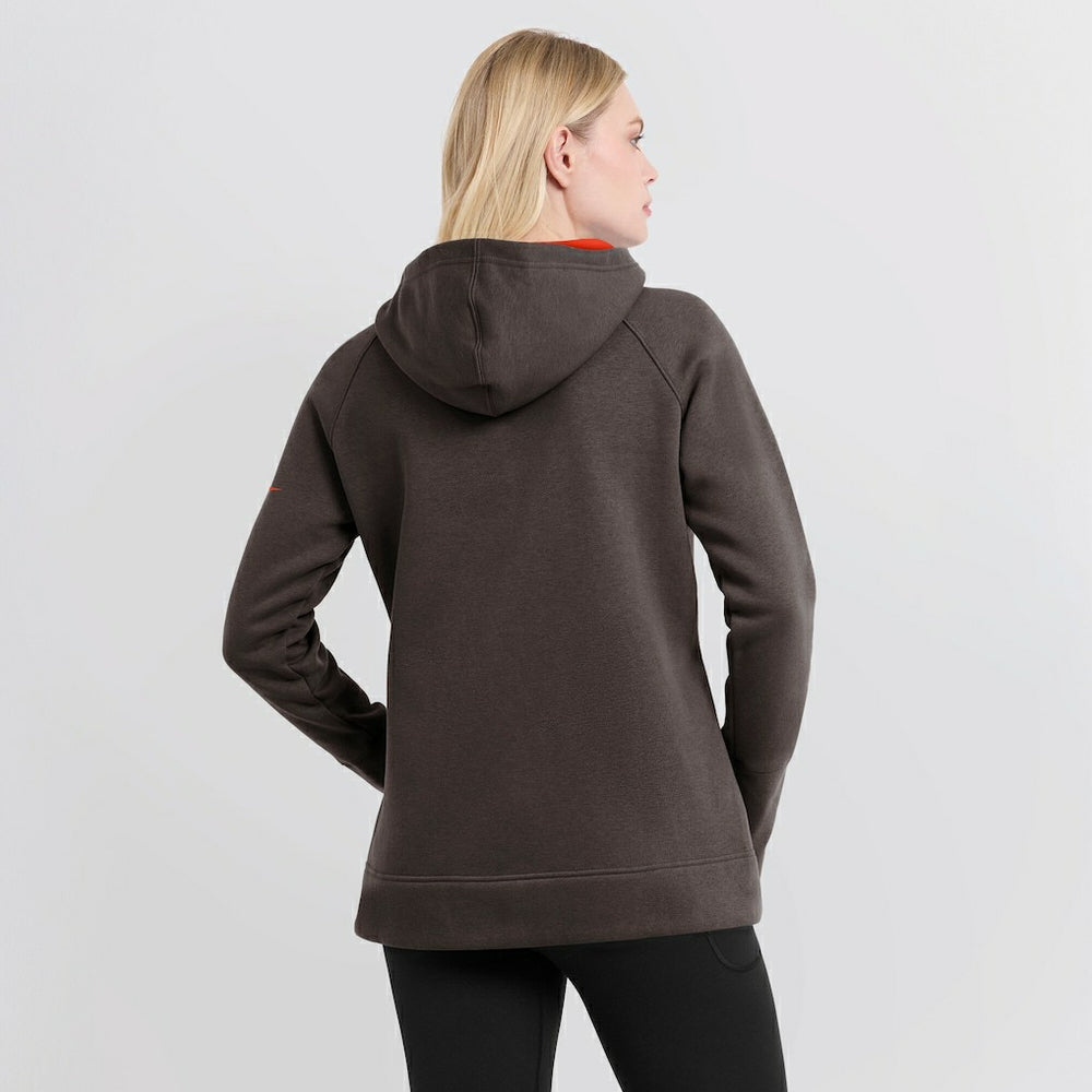 Cleveland Browns Women's Asymmetrical Raglan Full-Zip Hoodie Brown