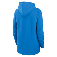 Los Angeles Chargers Women's Asymmetrical Raglan Full-Zip Hoodie Powder Blue