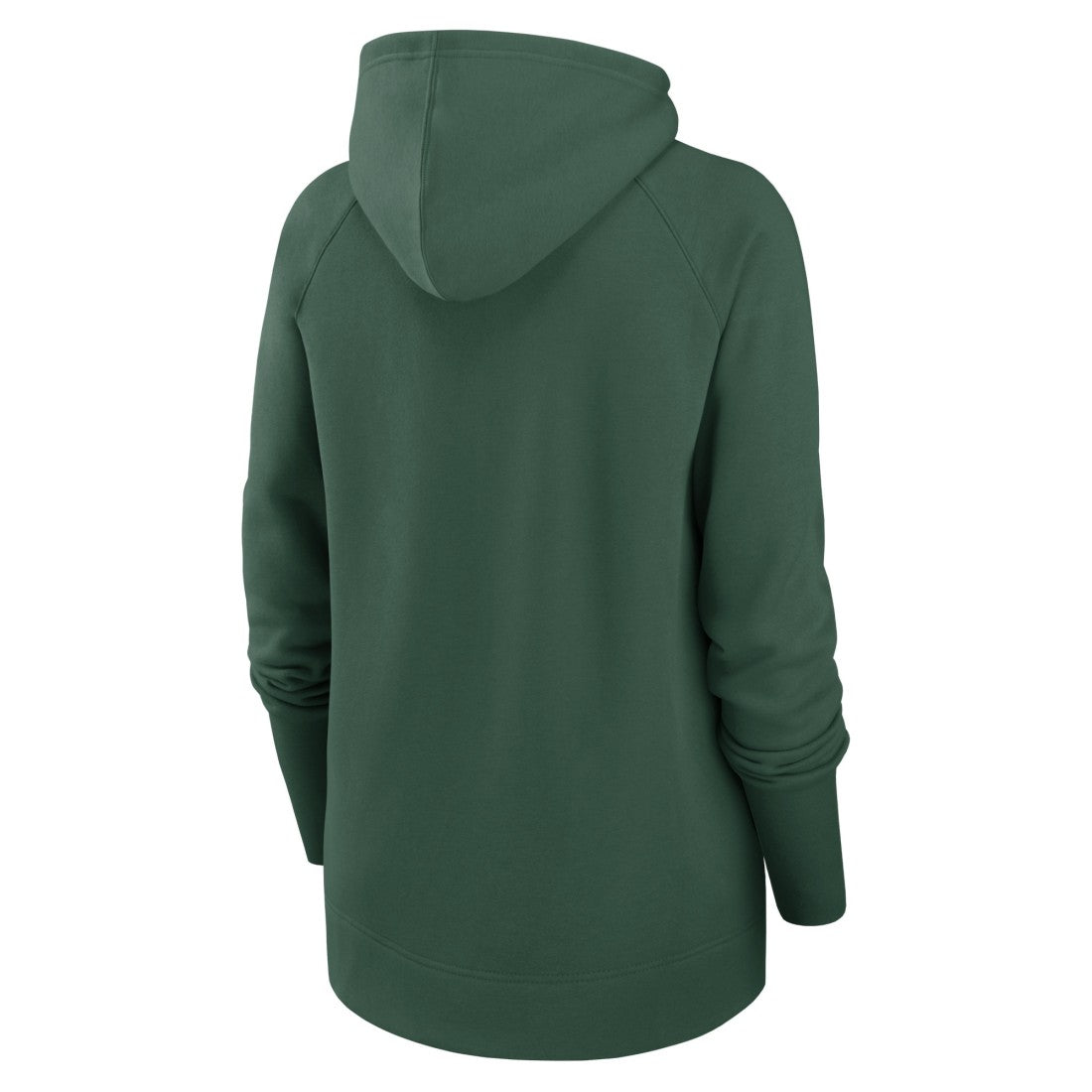 Green Bay Packers Women's Asymmetrical Raglan Full-Zip Hoodie Green