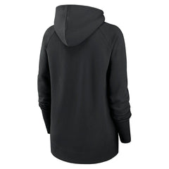 Las Vegas Raiders Women's Asymmetrical Raglan Full-Zip Hoodie Black