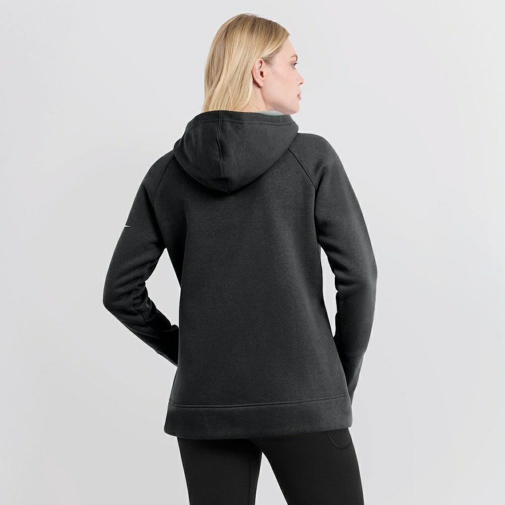 Las Vegas Raiders Women's Asymmetrical Raglan Full-Zip Hoodie Black