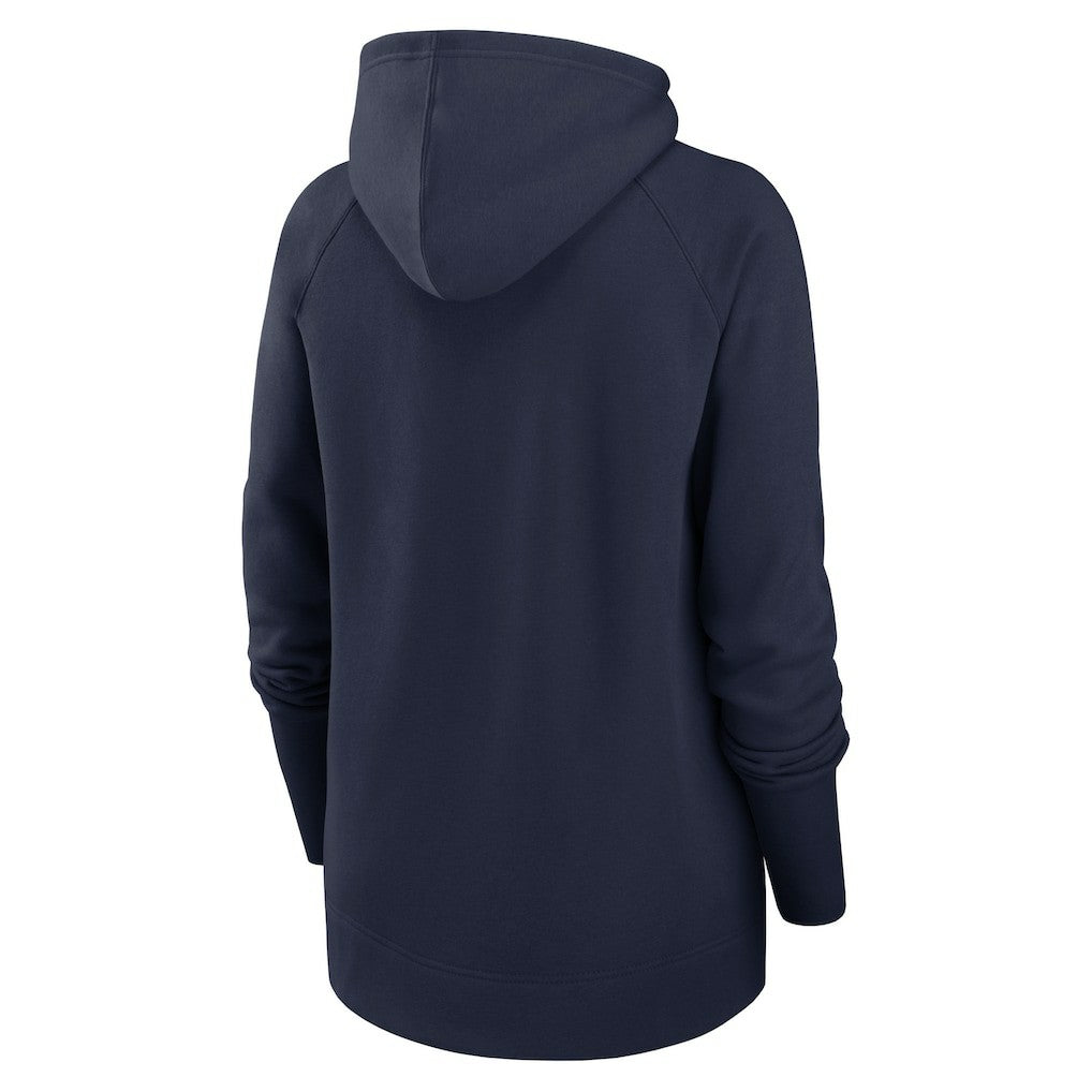 Seattle Seahawks Women's Asymmetrical Raglan Full-Zip Hoodie College Navy