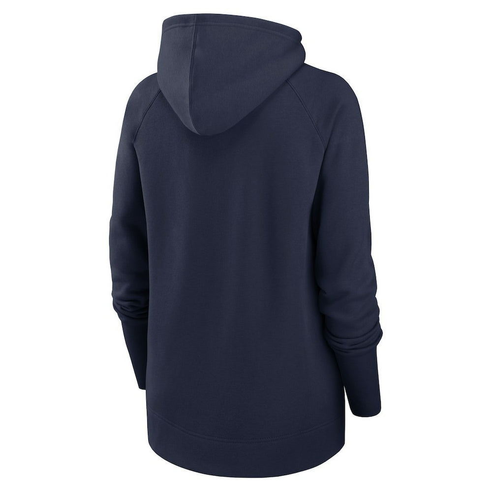 Seattle Seahawks Women's Asymmetrical Raglan Full-Zip Hoodie College Navy