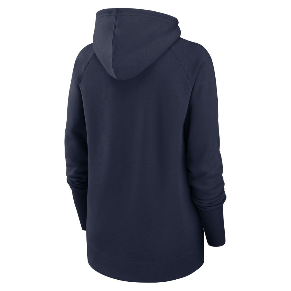 Tennessee Titans Women's Asymmetrical Raglan Full-Zip Hoodie Navy