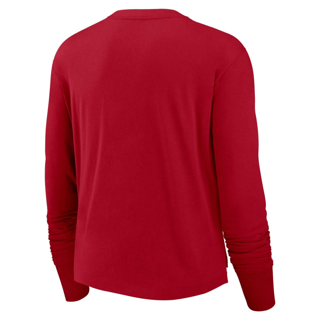 Tampa Bay Buccaneers Women's Modest Crop Performance Long Sleeve T-Shirt Red