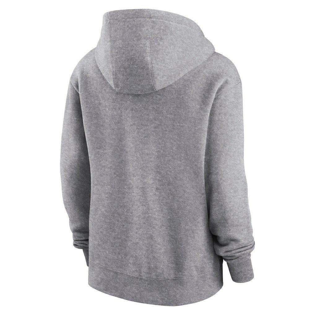 Los Angeles Rams Women's Team Logo Club Fleece Pullover Hoodie Heather Gray