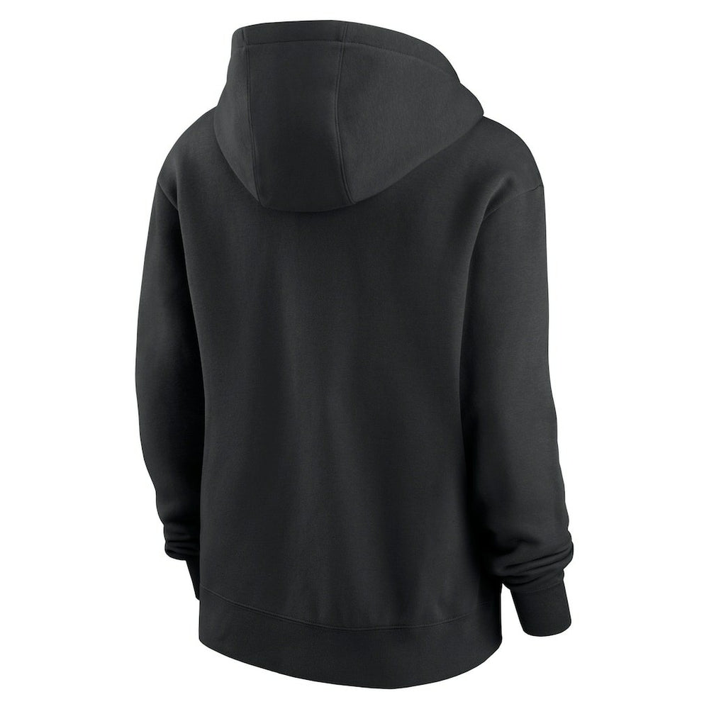 Las Vegas Raiders Women's Wordmark Club Fleece Pullover Hoodie Black