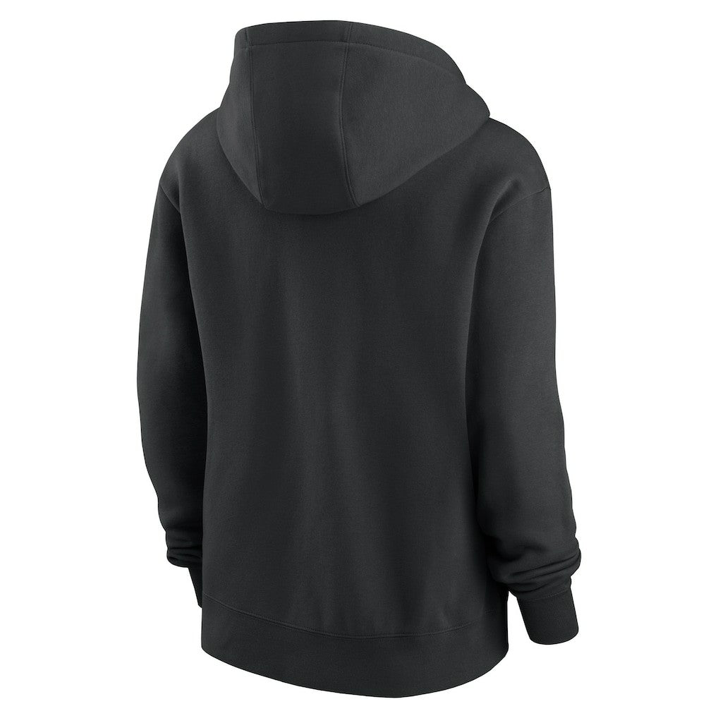 New York Jets Women's Wordmark Club Fleece Pullover Hoodie Black