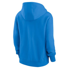 Los Angeles Chargers Women's Wordmark Club Fleece Pullover Hoodie Powder Blue